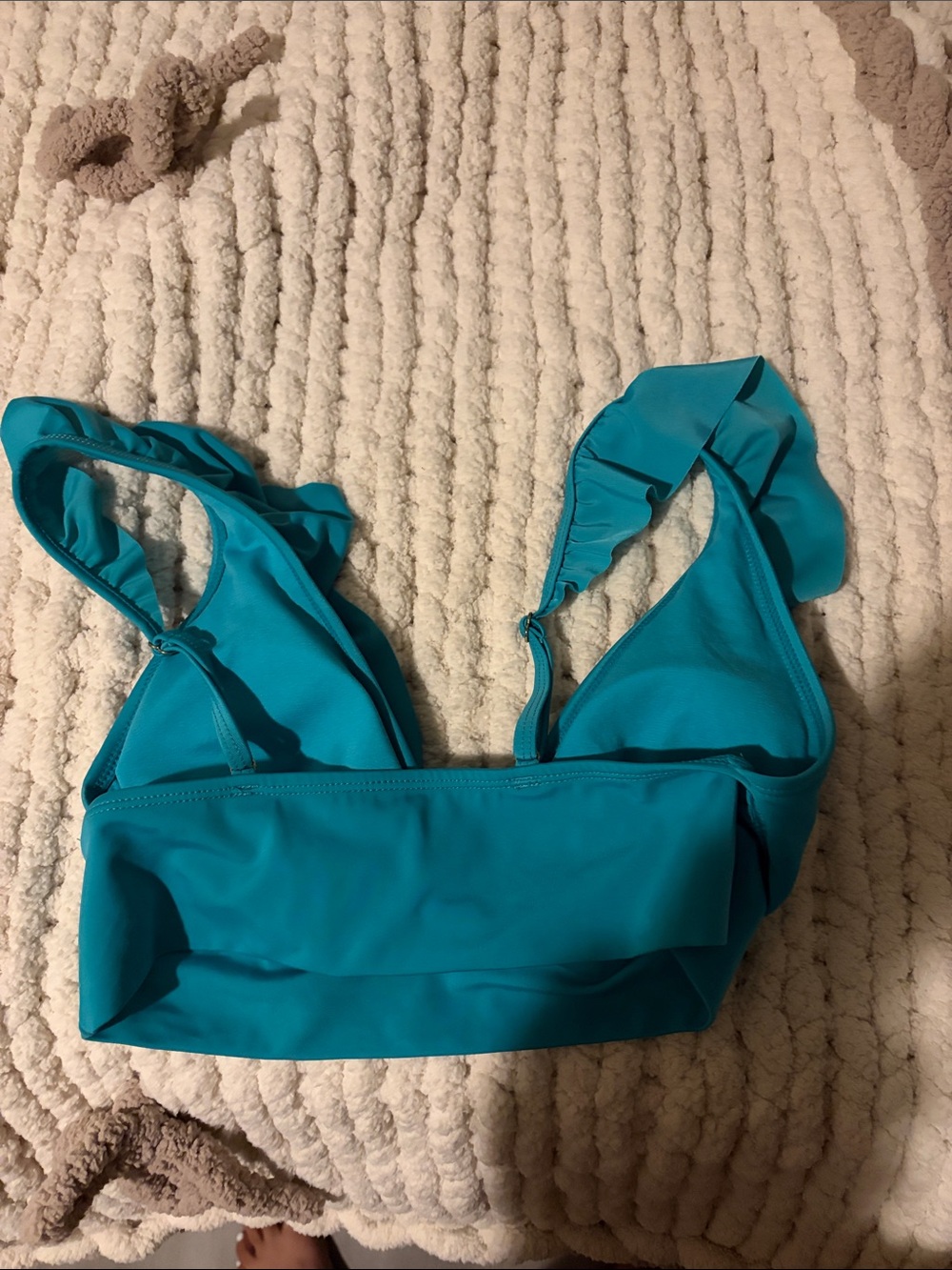 Target Teal Ruffle Bikini Top - Picture 2 of 2